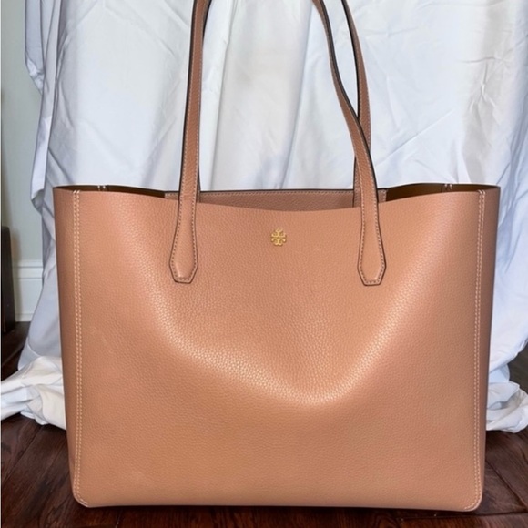 Tory Burch NWOT Blake Leather Tote and Wristlet -Color Pink Moon - Picture 4 of 7